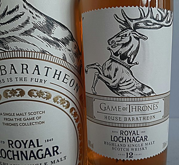 GAME OF THRONES BARATHEON Royal Lochnagar Whisky