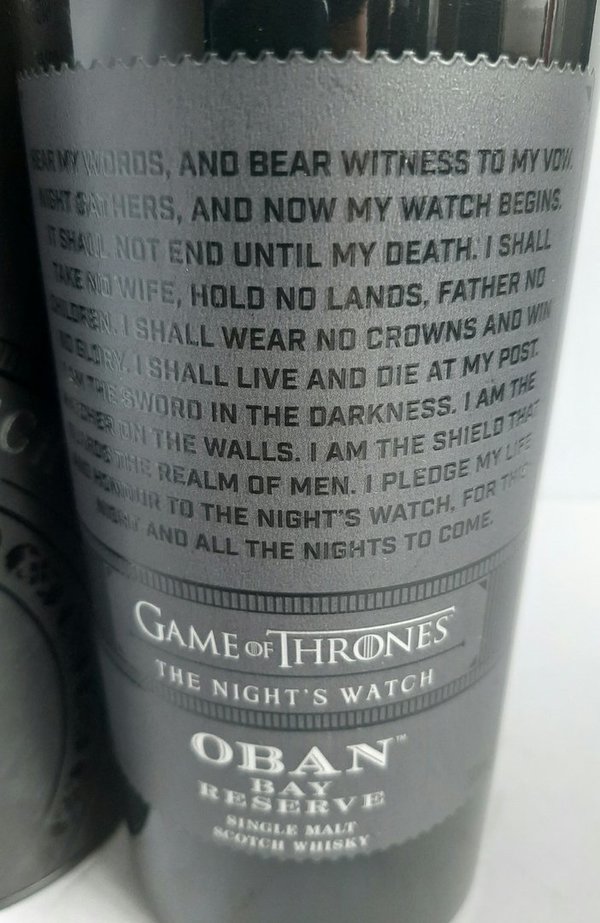 Oban Bay Reserve Whisky GAME OF THRONES - The Night`s Watch