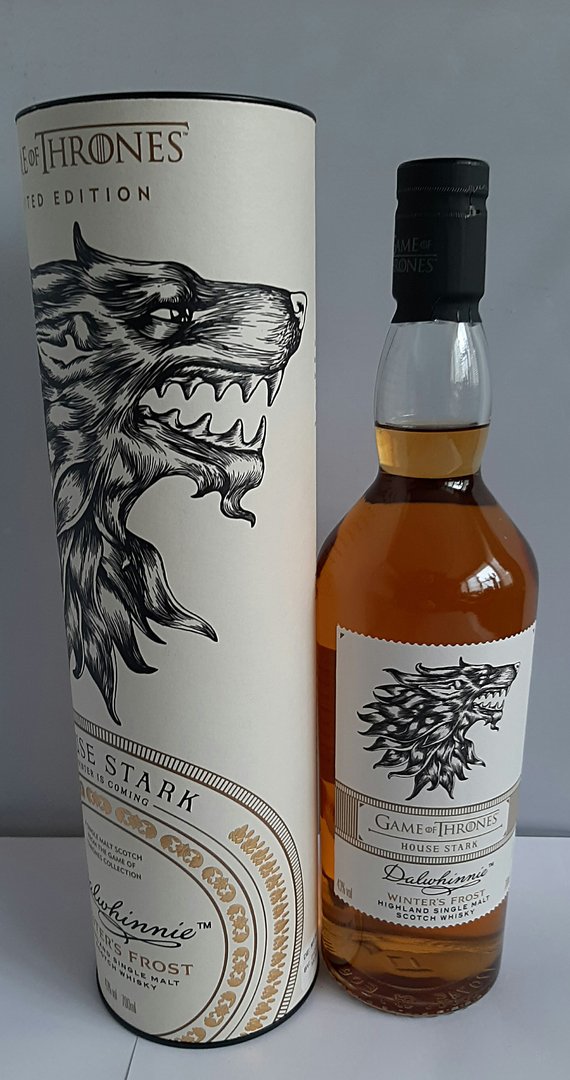 GAME OF THRONES HOUSE STARK DALWHINNIE Whisky LIMITED EDITION
