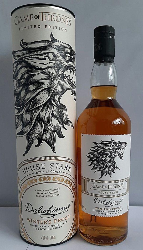 GAME OF THRONES HOUSE STARK DALWHINNIE Whisky LIMITED EDITION