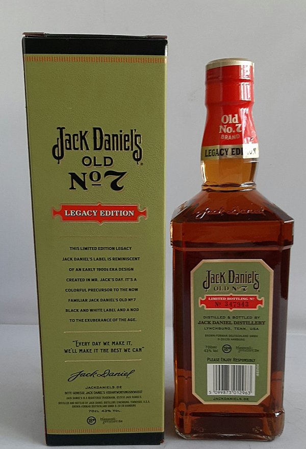 Jack Daniel's Legacy limited Edition Tennessee Whiskey